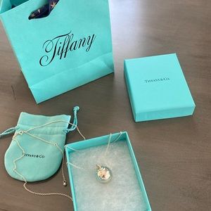 Sterling silver ball and chain - adjustable length on chain - never worn